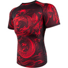 Venum Dragon's Flight Dry Tech Short Sleeve MMA Rashguard - Black/Red - Forza Sports