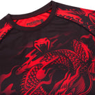 Venum Dragon's Flight Dry Tech Short Sleeve MMA Rashguard - Black/Red - Forza Sports