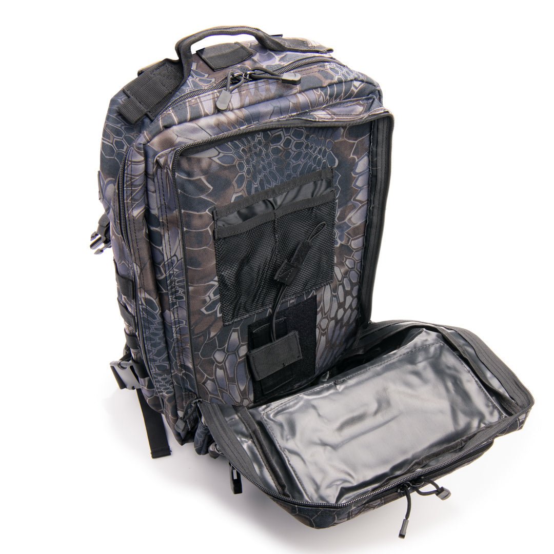 रैटलस्नेक टैक्टिकल लार्ज लेजरकट मोल बैकपैक पिस्टल रिटेंशन सिस्टम के साथ - फोर्ज़ा स्पोर्ट्स