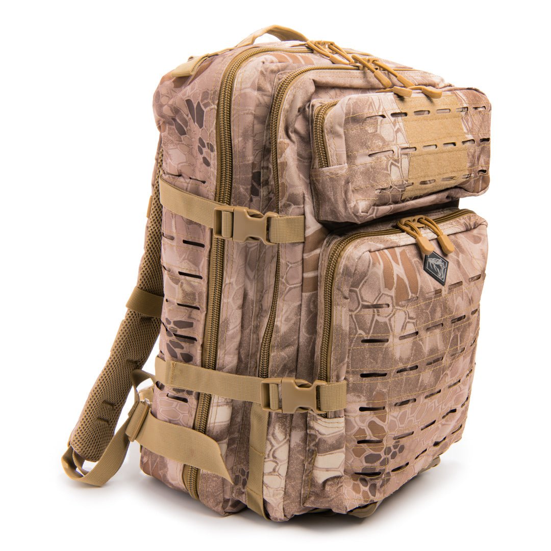 रैटलस्नेक टैक्टिकल लार्ज लेजरकट मोल बैकपैक पिस्टल रिटेंशन सिस्टम के साथ - फोर्ज़ा स्पोर्ट्स