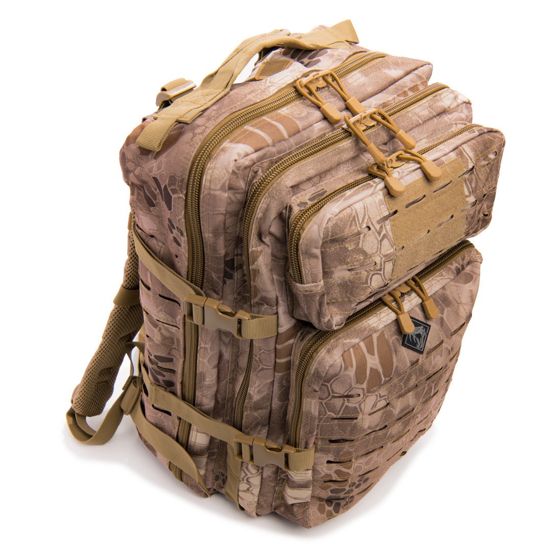 रैटलस्नेक टैक्टिकल लार्ज लेजरकट मोल बैकपैक पिस्टल रिटेंशन सिस्टम के साथ - फोर्ज़ा स्पोर्ट्स