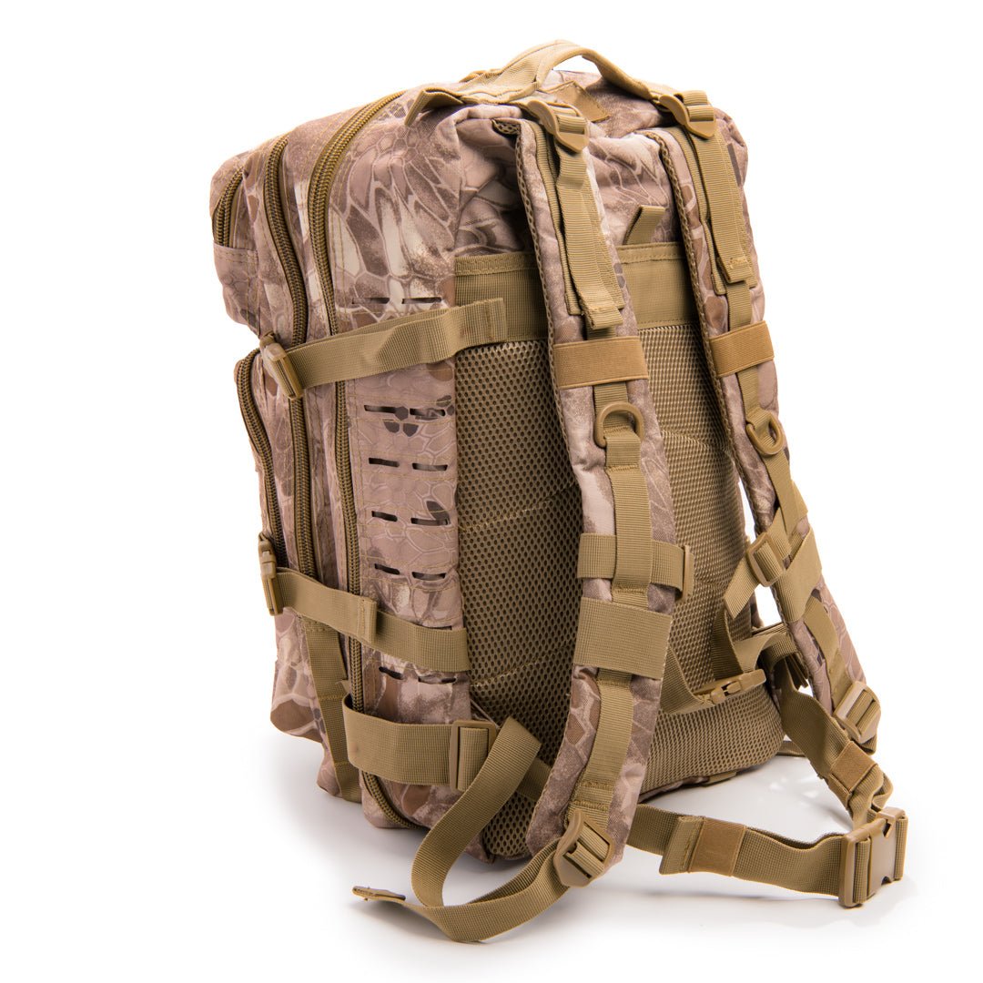 रैटलस्नेक टैक्टिकल लार्ज लेजरकट मोल बैकपैक पिस्टल रिटेंशन सिस्टम के साथ - फोर्ज़ा स्पोर्ट्स