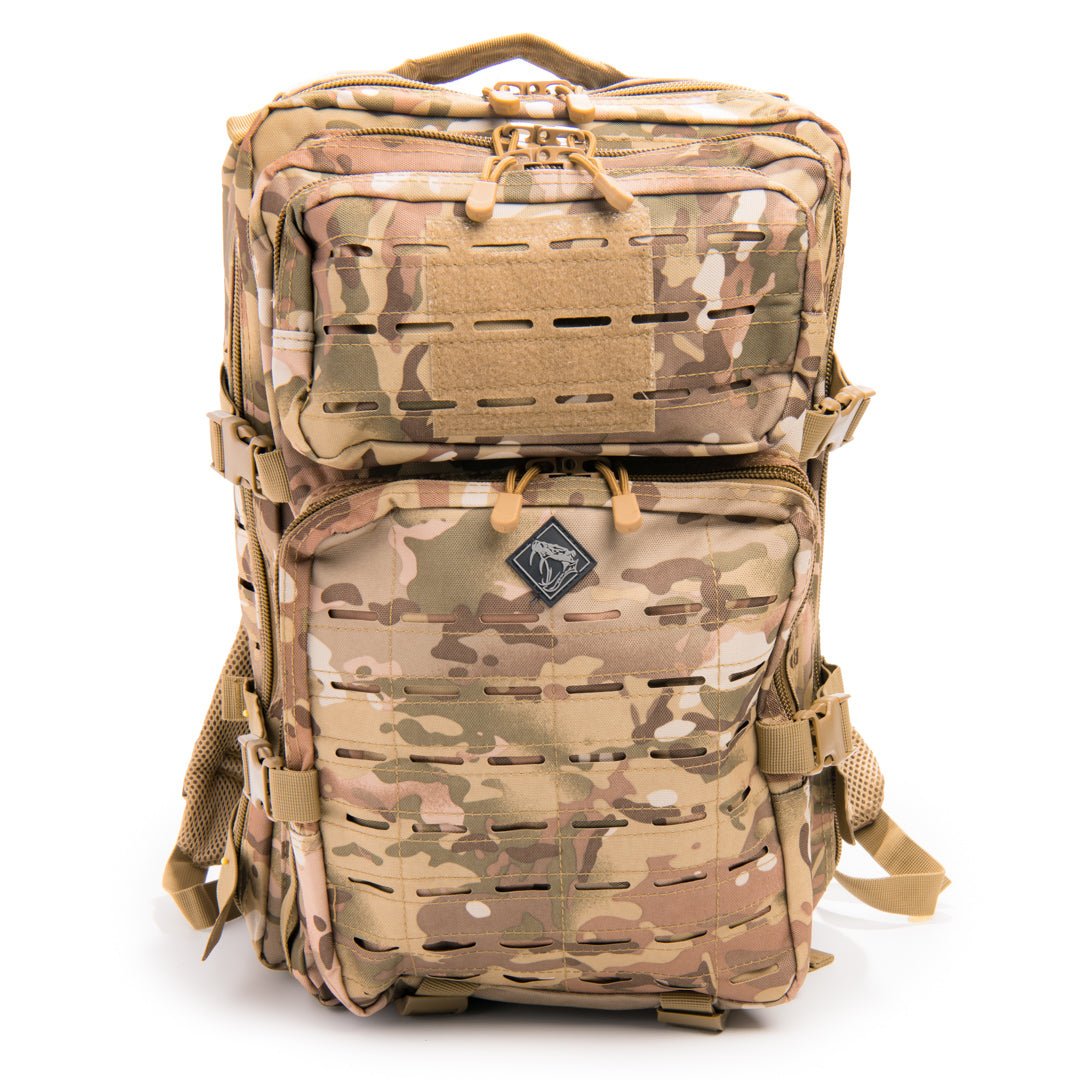 रैटलस्नेक टैक्टिकल लार्ज लेजरकट मोल बैकपैक पिस्टल रिटेंशन सिस्टम के साथ - फोर्ज़ा स्पोर्ट्स