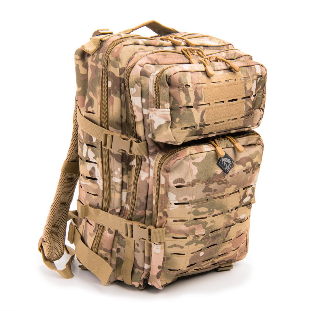 रैटलस्नेक टैक्टिकल लार्ज लेजरकट मोल बैकपैक पिस्टल रिटेंशन सिस्टम के साथ - फोर्ज़ा स्पोर्ट्स