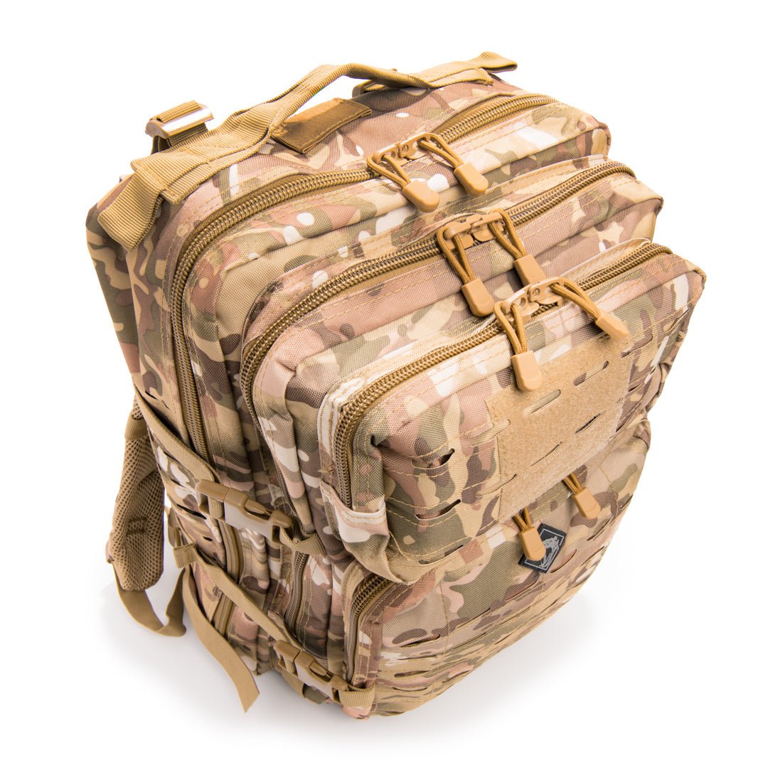 रैटलस्नेक टैक्टिकल लार्ज लेजरकट मोल बैकपैक पिस्टल रिटेंशन सिस्टम के साथ - फोर्ज़ा स्पोर्ट्स