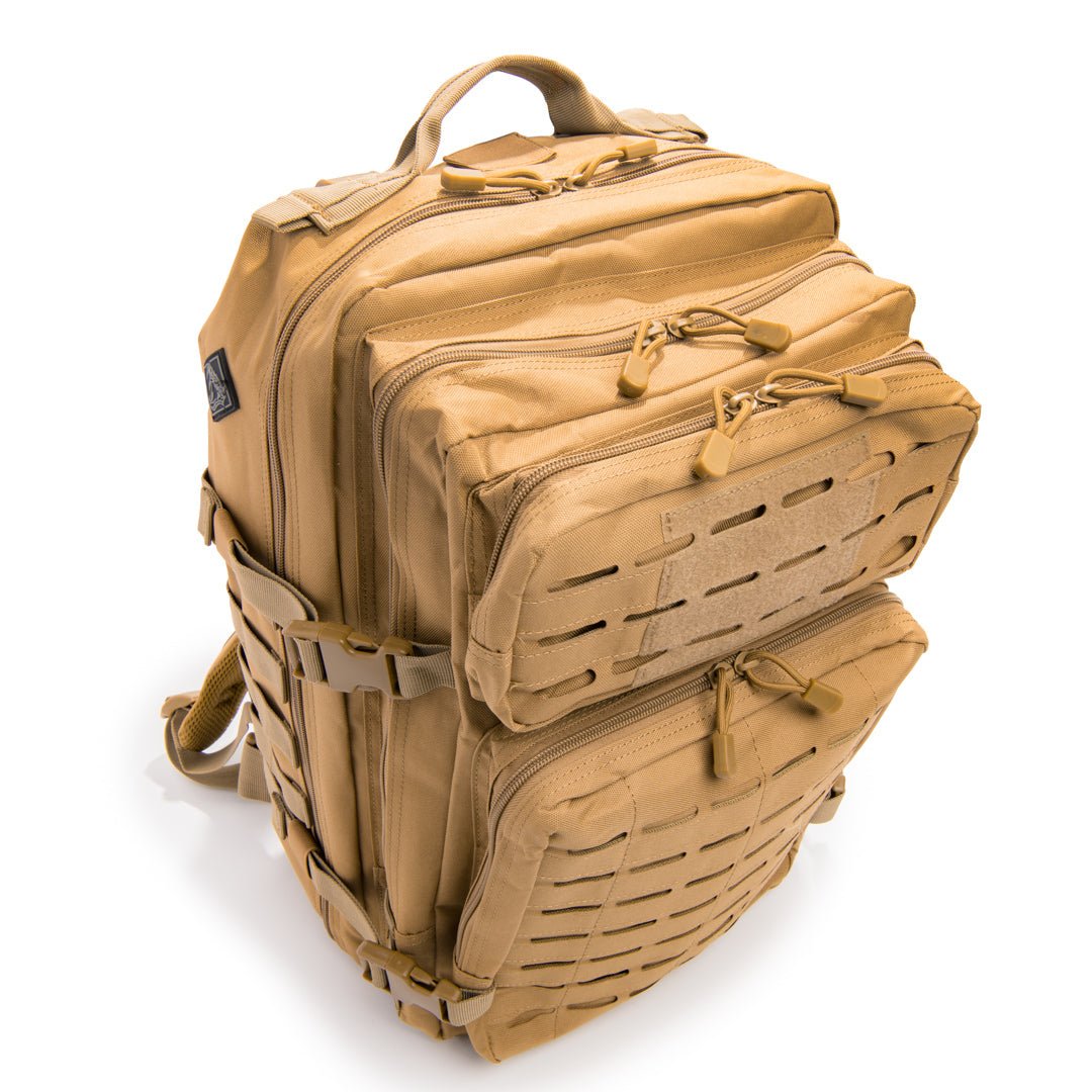 रैटलस्नेक टैक्टिकल लार्ज लेजरकट मोल बैकपैक पिस्टल रिटेंशन सिस्टम के साथ - फोर्ज़ा स्पोर्ट्स