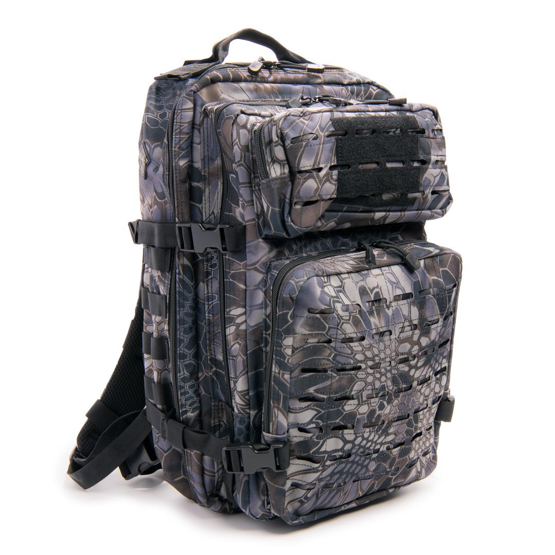 रैटलस्नेक टैक्टिकल लार्ज लेजरकट मोल बैकपैक पिस्टल रिटेंशन सिस्टम के साथ - फोर्ज़ा स्पोर्ट्स