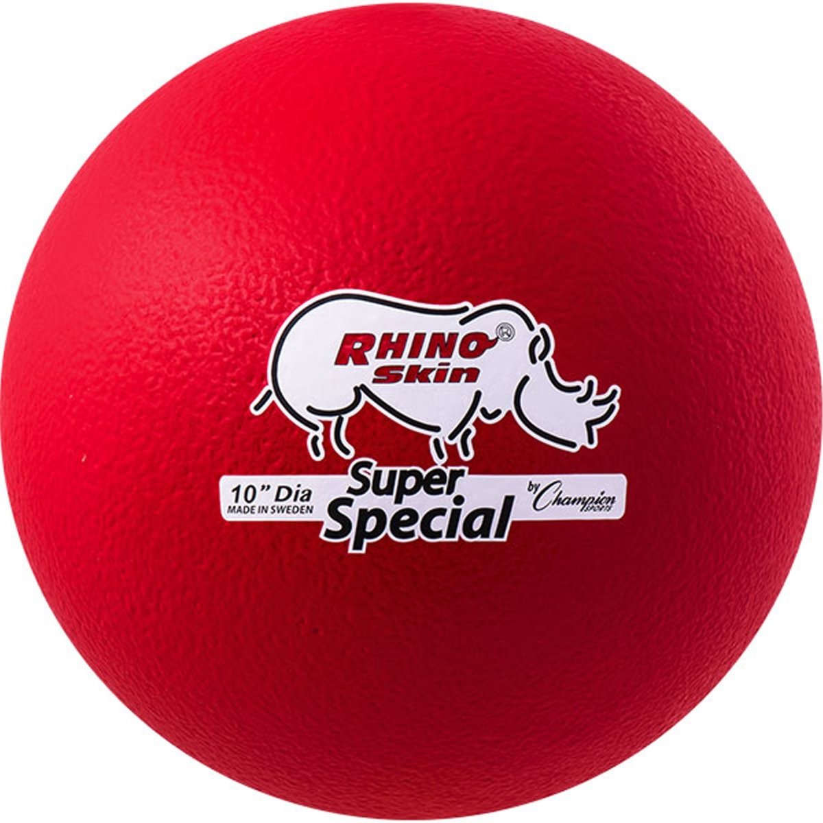 Champion Sports 10" Rhino Skin Super Special Foam Ball - Red - Forza Sports