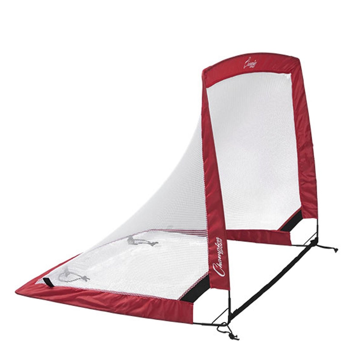 चैंपियन स्पोर्ट्स आयताकार पॉप-अप गोल - 48" x 37" x 37" - लाल - फोर्ज़ा स्पोर्ट्स