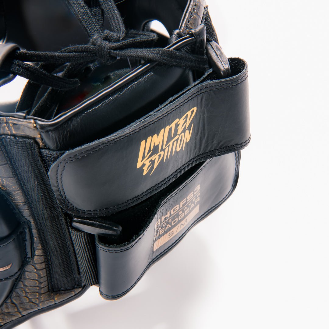 Rival Boxing Guerrero Facesaver Headgear, Crocodile/Black - Forza Sports