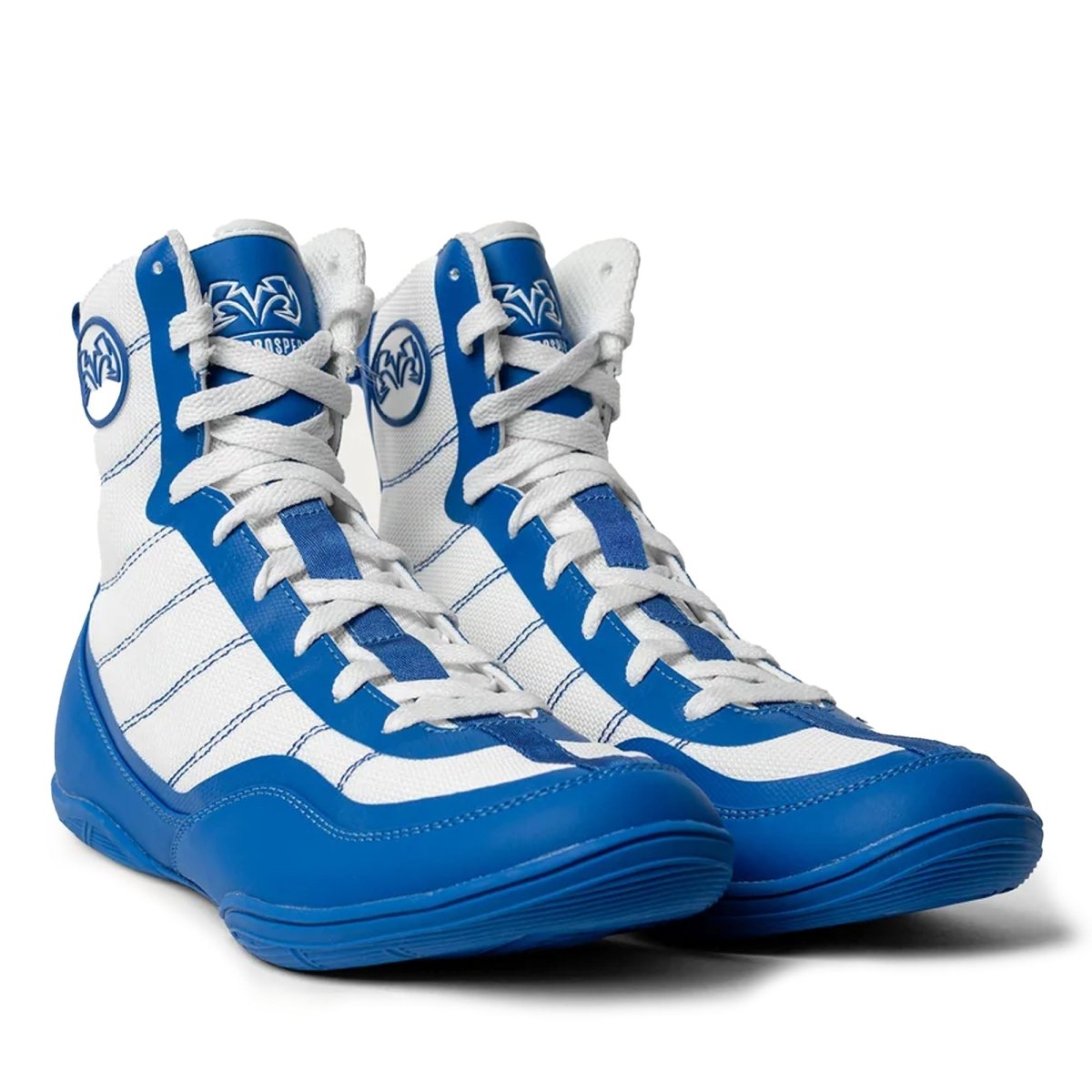 राइवल आरएसएक्स - प्रॉस्पेक्ट बॉक्सिंग बूट्स, सफेद/नीला, 7 - फोर्ज़ा स्पोर्ट्स