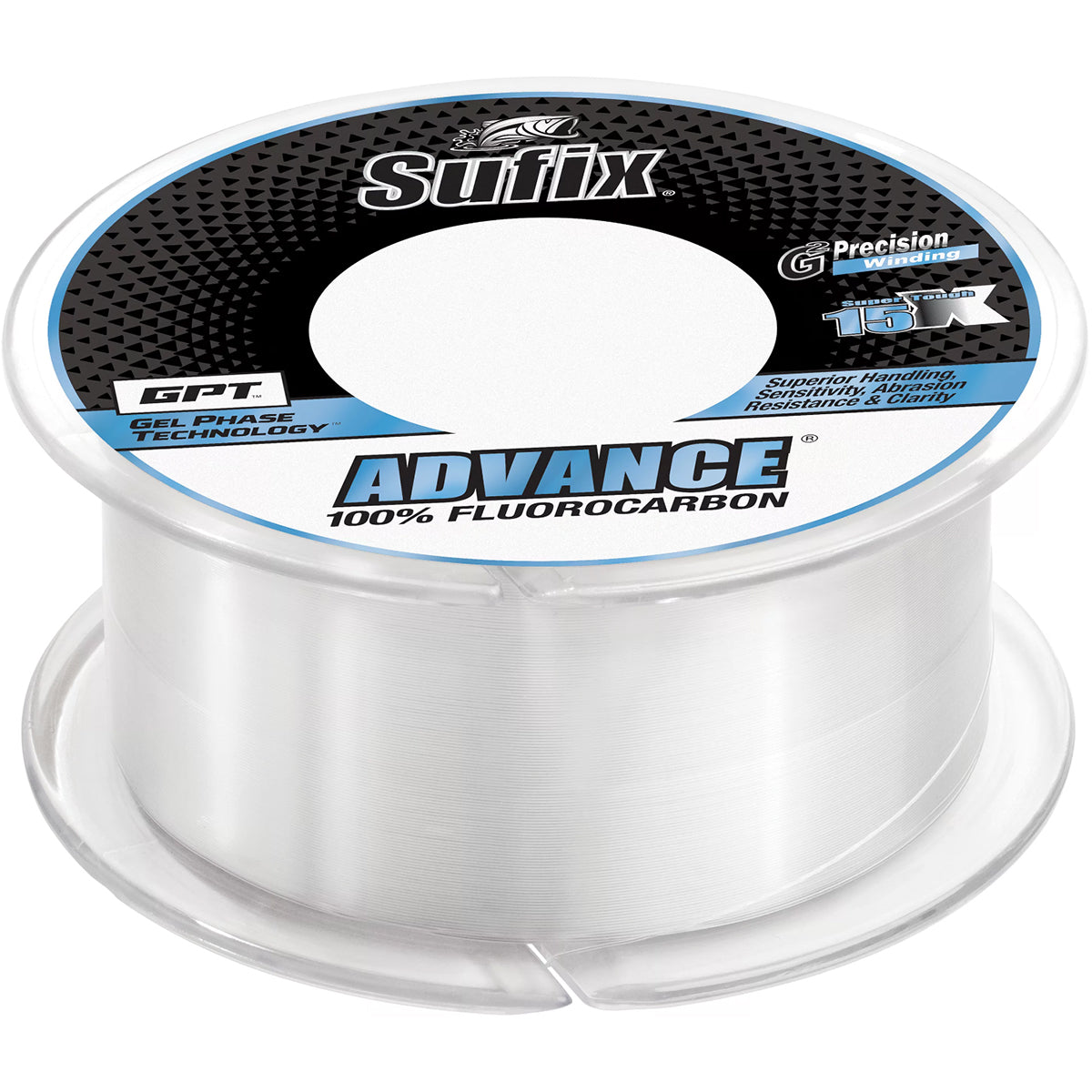 Sufix 50 Yard Advance Ice Fluorocarbon Fishing Line - Clear