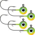 VMC Neon Moon Eye 1/4 Oz. 3D Holographic Jig - 4 Pack - Firetiger - Forza Sports