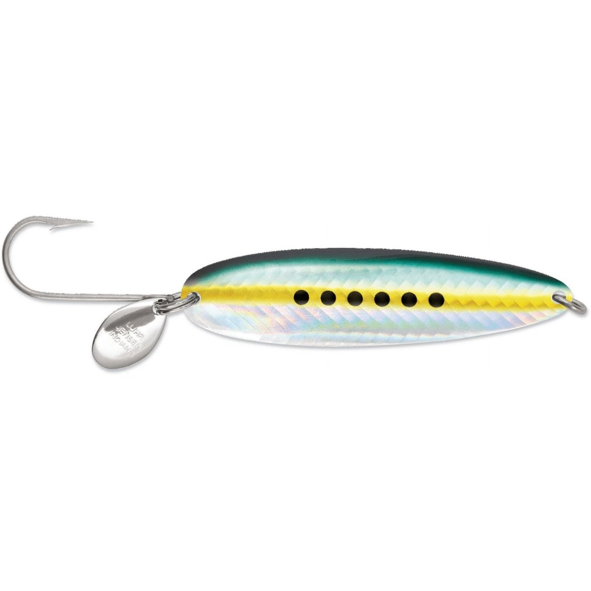 coyote fishing lures Luhr Jensen Trolling Spoon allowing anglers to match baitfish like candlefish Coyote Spoon Live Blue Image