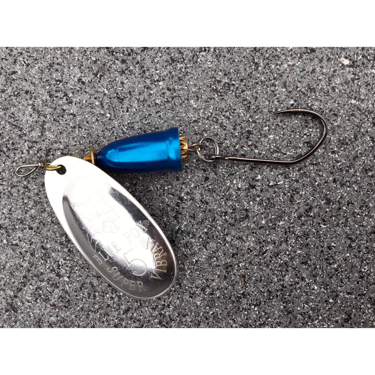 blue fox fishing hooks Classic Vibrax Foxtail-Firetiger Blue Fox Blue Fox Shallow Vibrax Spinner