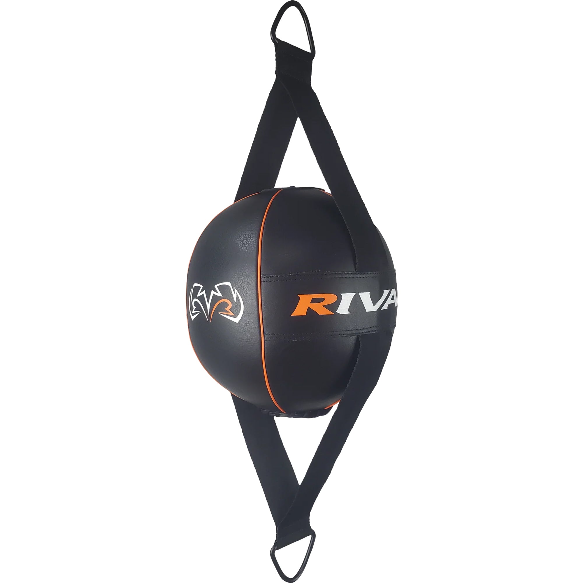 Rival Boxing 8" RDBL4 Double End Bag with Pump - Black/Orange Rival Boxing