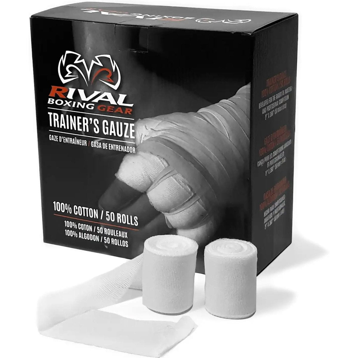 Rival Boxing Trainer's Gauze Box - 50 Rolls - Forza Sports