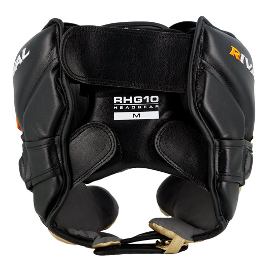 Rival Boxing RHG10 Intelli-Shock Headgear - Small - Black/Gold