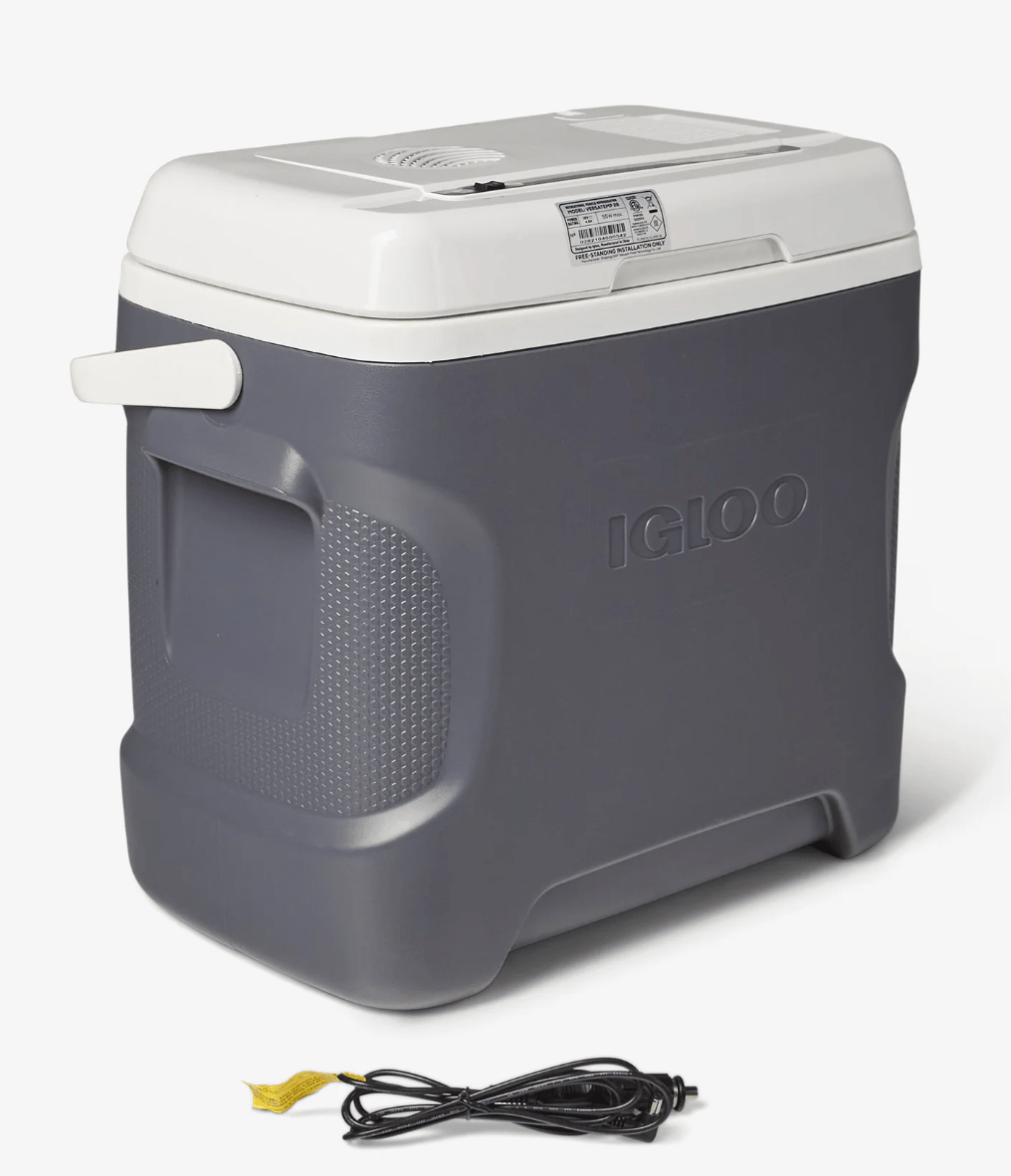 Igloo Versatemp 28 QT Portable Electric Cooler - Grey/White - Forza Sports