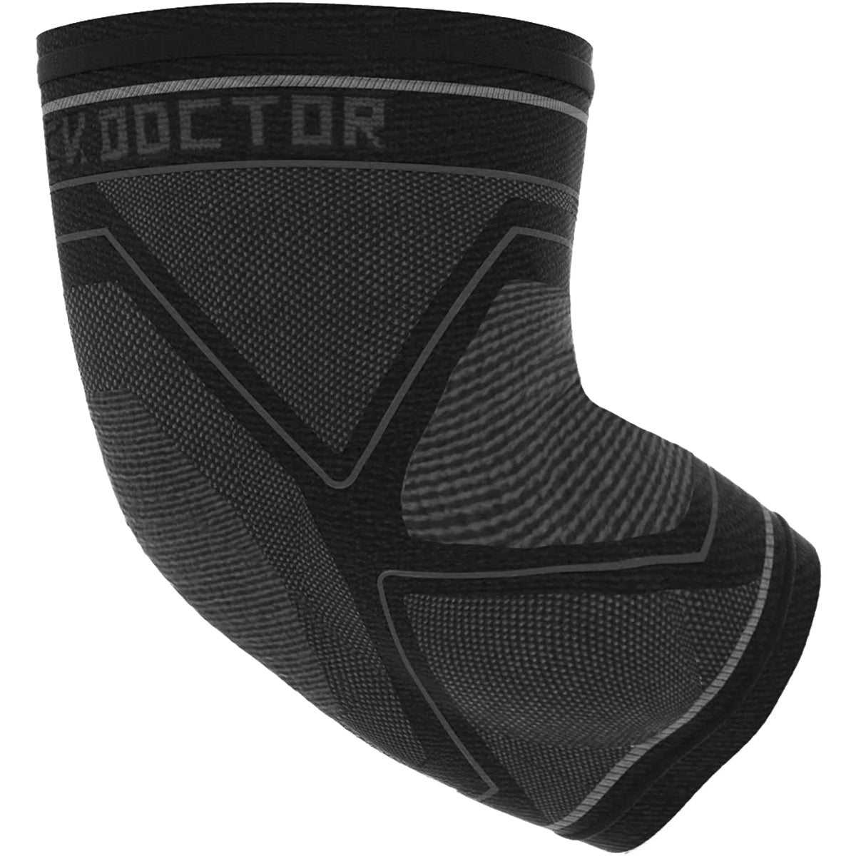 Shock Doctor Compression Knit Elbow Sleeve - Gray/Black Shock Doctor