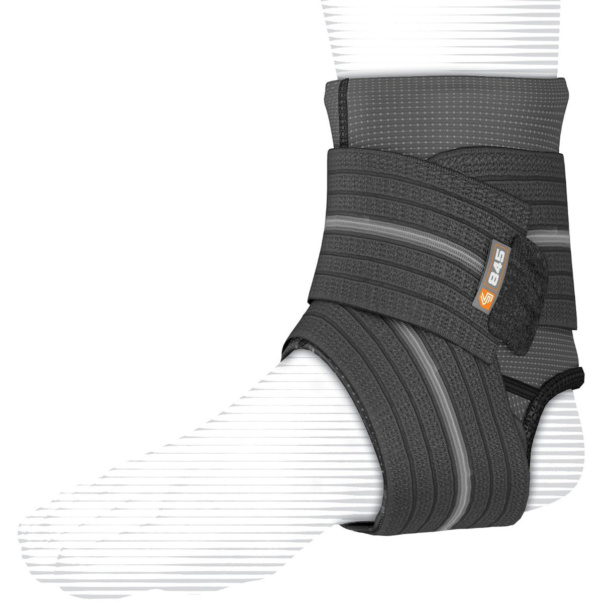 Shock Doctor Ankle Sleeve with Compression Wrap Support - Black Shock Doctor
