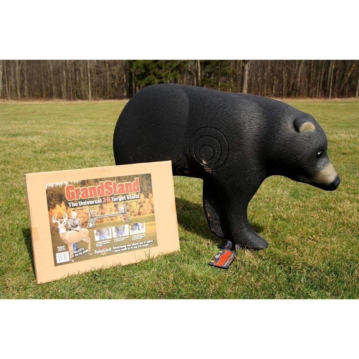 SHOOTER GrandStand Universal Adjustable Archery 3D Target Stand, Fits Bases of 18.25" to 29" - Forza Sports