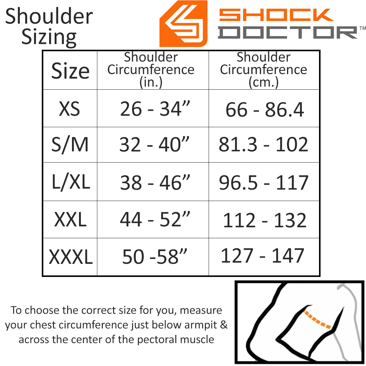 Shock Doctor Ultra Shoulder Support with Stability Control - Black Shock Doctor