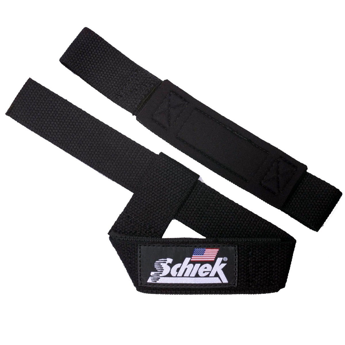 Schiek Sports Model 1000-BPS Basic 20" Padded Lifting Straps - Black Schiek Sports