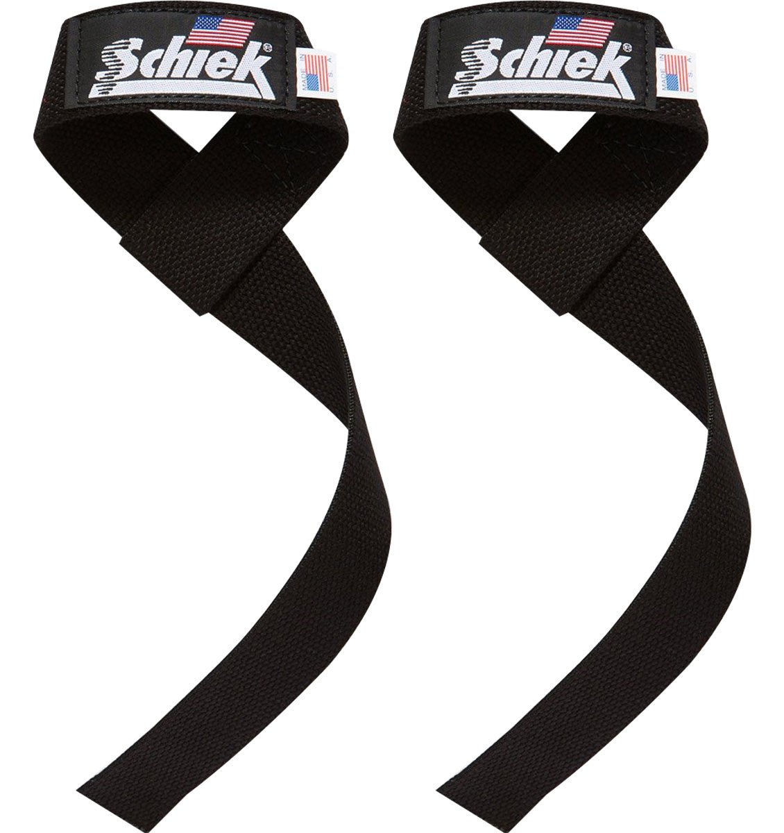 Schiek Sports Model 1000 - BLS2 Extra - Wide 20" Basic Lifting Straps - Black - Forza Sports