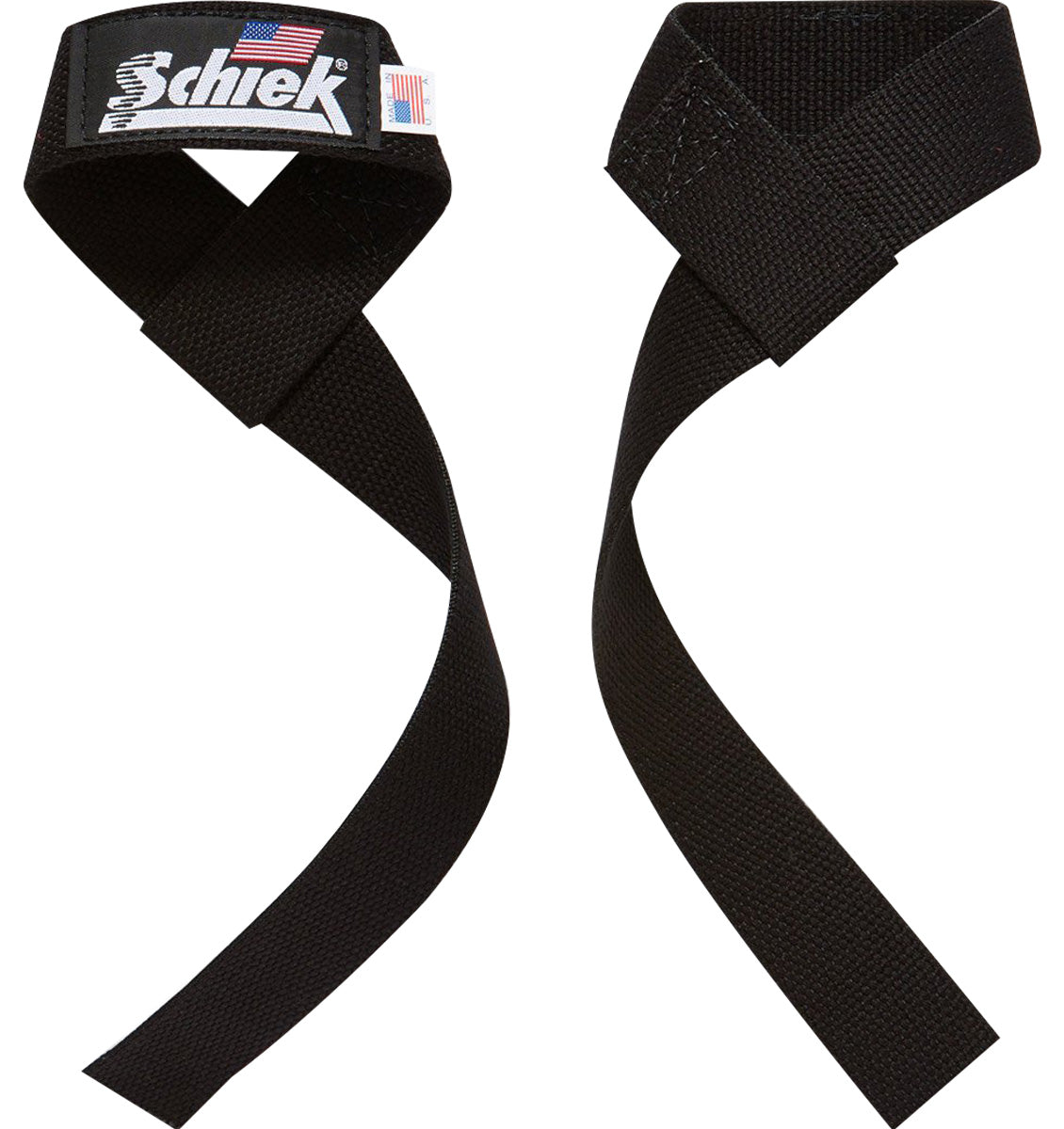 Schiek Sports Model 1000-BLS2 Extra-Wide 20" Basic Lifting Straps - Black Schiek Sports