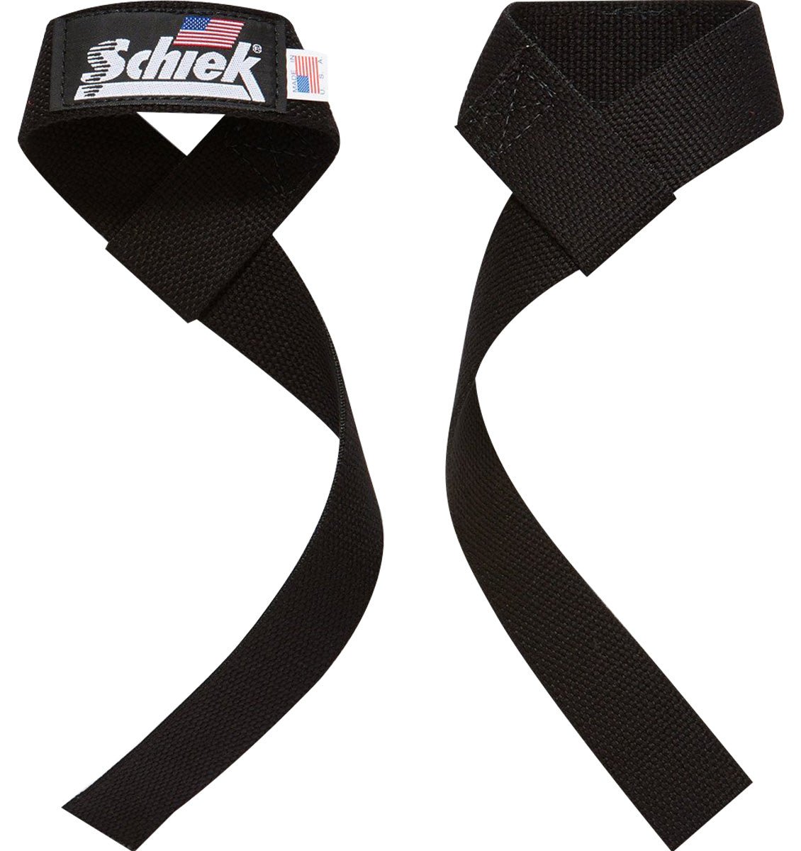 Schiek Sports Model 1000 - BLS2 Extra - Wide 20" Basic Lifting Straps - Black - Forza Sports