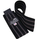 Schiek Sports Black Out Heavyweight Cotton Elastic Elbow Wraps - Black/Silver Schiek Sports