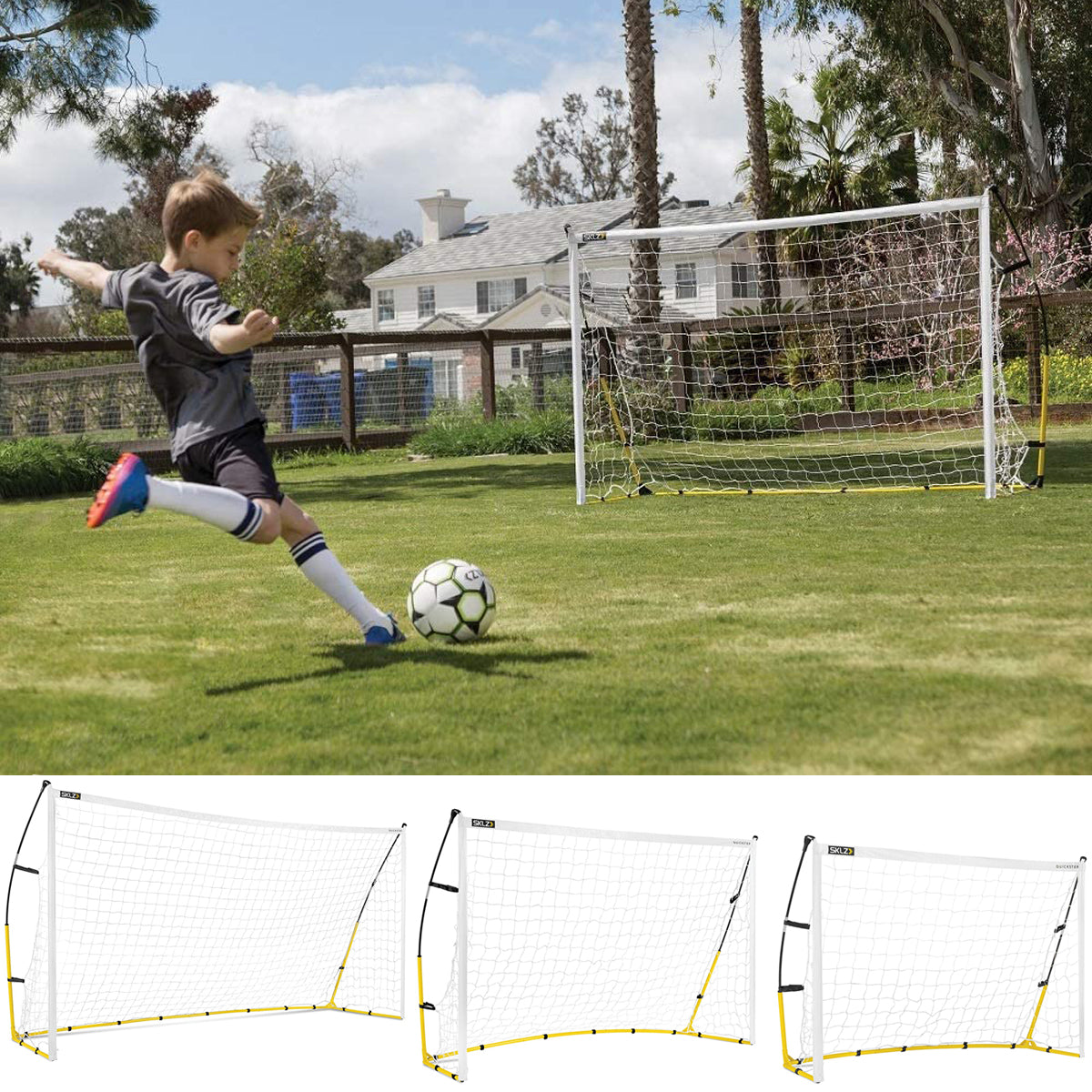 SKLZ Quickster Soccer Goal - White/Yellow SKLZ