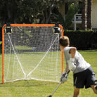 SKLZ Quickster 6' x 6' Lacrosse Goal - Orange/White - Forza Sports