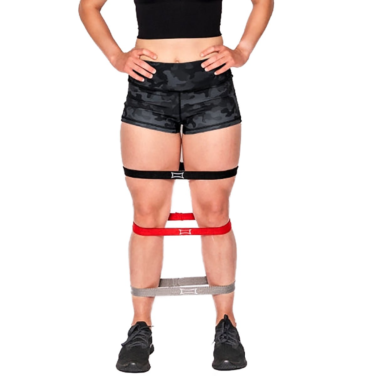 स्लिंग शॉट हिप सर्किल मोबिलिटी रेजिस्टेंस बैंड - 3 - पैक - फोर्ज़ा स्पोर्ट्स