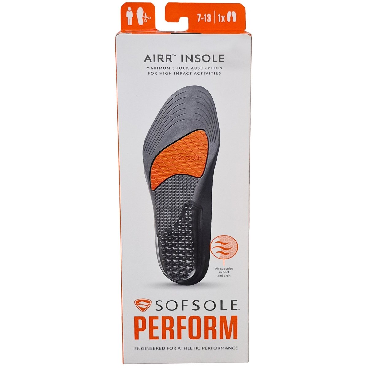 Sof Sole AIRR Performance Cushion Trim To Fit Insoles, Men's 7 - 13 - Forza Sports