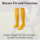 Sof Sole All Sport Over-The-Calf Team Athletic Performance Socks, White - Forza Sports