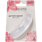 Sof Sole Apara Gel Heel Appeal Heel Liners, Clear, 2 Pairs - Forza Sports