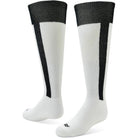 Sof Sole Baseball/Softball Over - The - Calf Team Athletic Performance Socks, White/Black Stirrup, Small 13 - 14Y, 2 Pair - Forza Sports