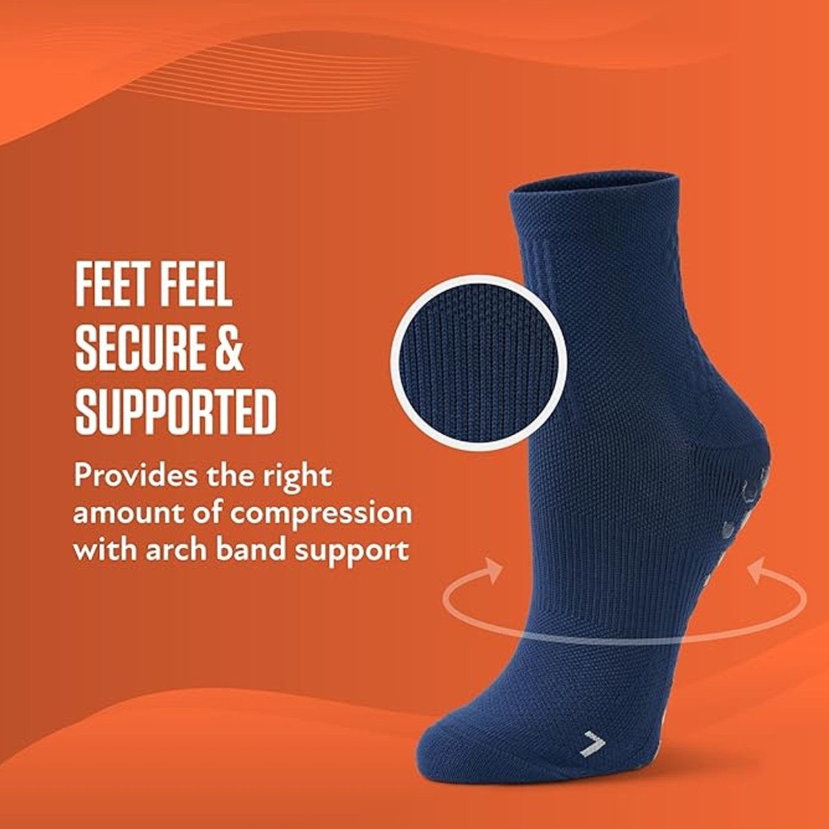 Sof Sole Half Crew Nylon Gripper Socks, White - Forza Sports