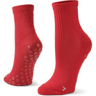 Sof Sole Half Crew Nylon Gripper Socks, Red - Forza Sports