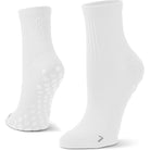 Sof Sole Half Crew Nylon Gripper Socks, White - Forza Sports