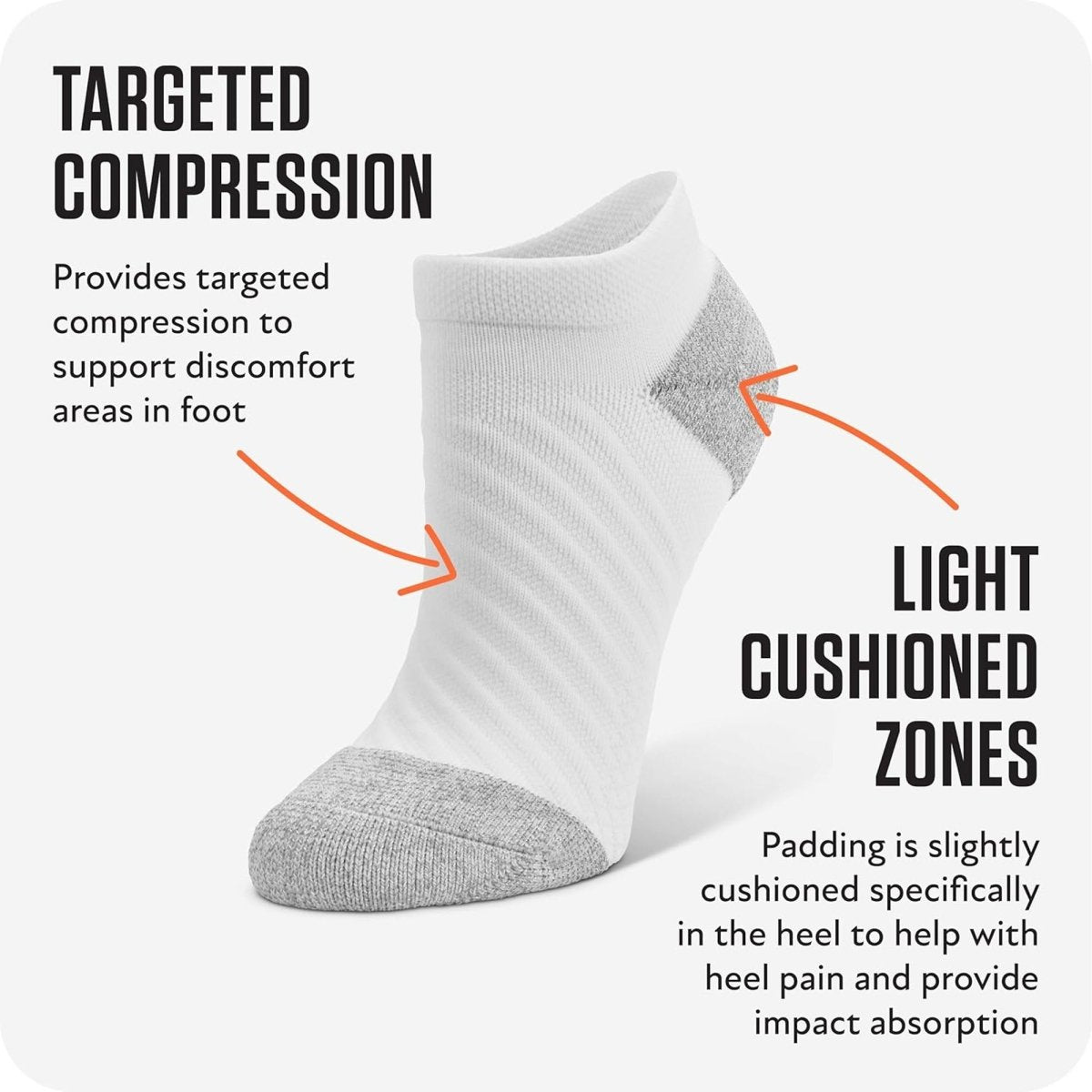 Sof Sole No Show Plantar Fascia Sock - Forza Sports