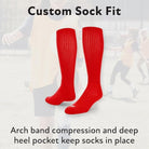 Sof Sole Soccer Over - The - Calf Team Athletic Performance Socks, Royal Blue - Forza Sports