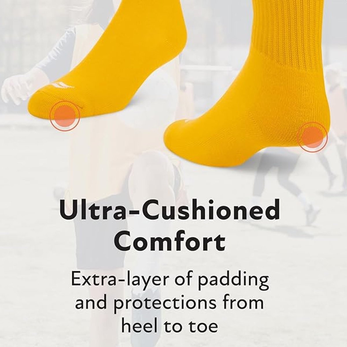 Sof Sole Soccer Over - The - Calf Team Athletic Performance Socks, White - Forza Sports