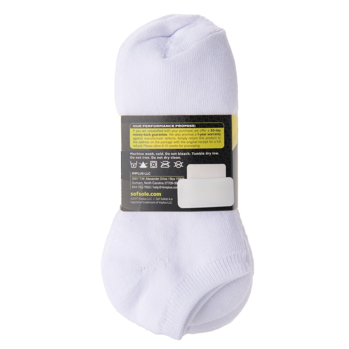 Sof Sole Women's No Show All Sport Performance Socks, White, Medium, 6 Pair - Forza Sports
