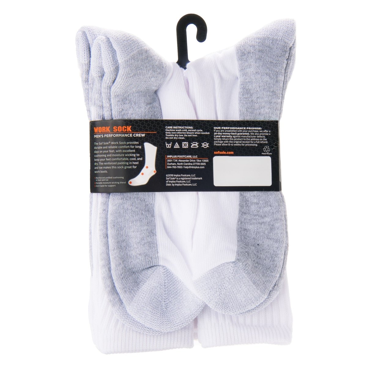 Sof Sole Men's Performance Crew Work Socks - Forza Sports