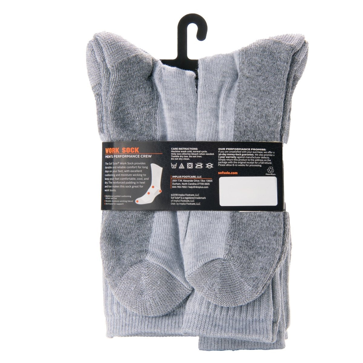 Sof Sole Men's Performance Crew Work Socks - Forza Sports