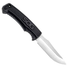SOG - Field Knife - with 4" Fixed Satin Finish Blade and Black Sheath - Forza Sports