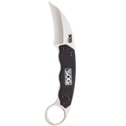 SOG - Gambit - 2.6" Fixed Satin Polished Blade and Black Sheath - Forza Sports